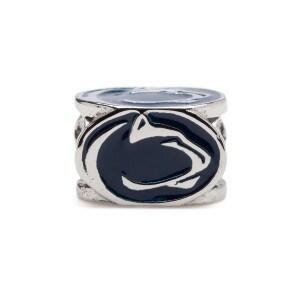 stainless steel bracelet charm 4 sided Penn State Athletic Logo